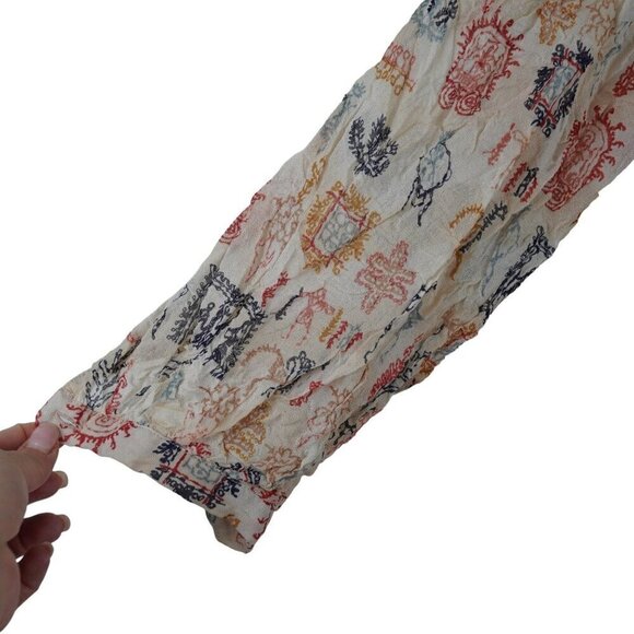 Velvet by Graham and Spencer Tawni Cleo Embroidered Peasant Boho MINI Dress - Picture 6 of 12